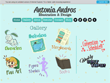 Tablet Screenshot of antoniaandros.com